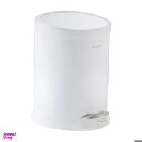 سطل زباله پدالی سام ست مدلV طرح استوانه ای کد 45135 ظرفیت 12 لیتری