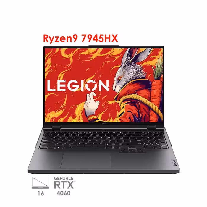 لپ تاپ گیمینگ لنوو لیجن 5 پرو مدل Lenovo Legion 5 Pro R9000P R9 7945HX RTX4060 140W 1T 2.5K 240Hz 2023