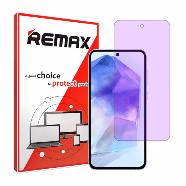 گلس سامسونگ Galaxy A55 مدل آنتی پرپل برند ریمکس کد S