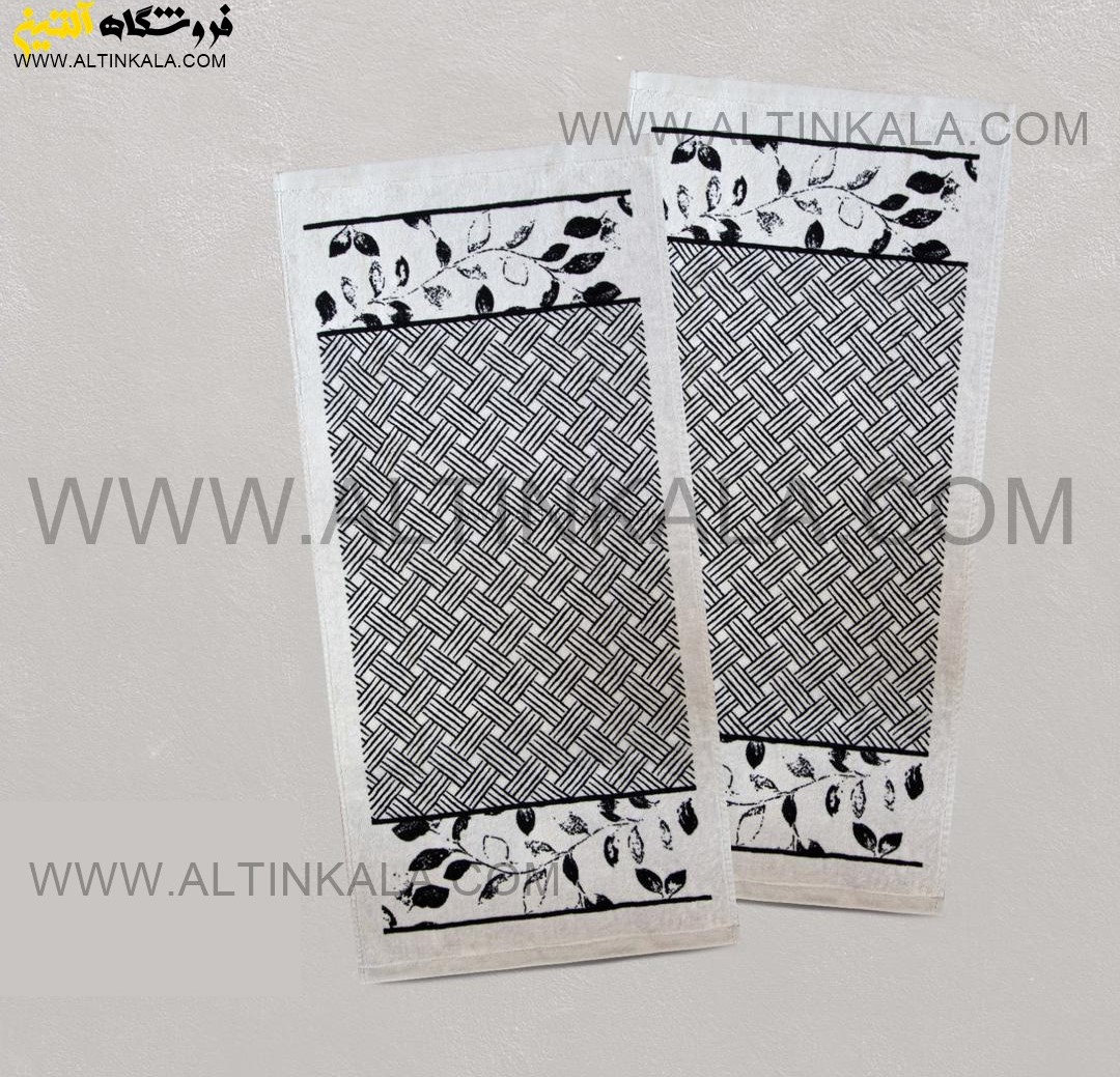 حوله استخری پودایران طرح نویان مشکی سایز 70*140