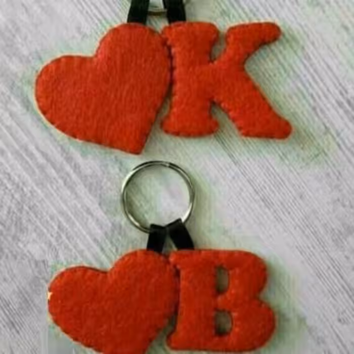 جاکلیدی قلب با حروف انگلیسی