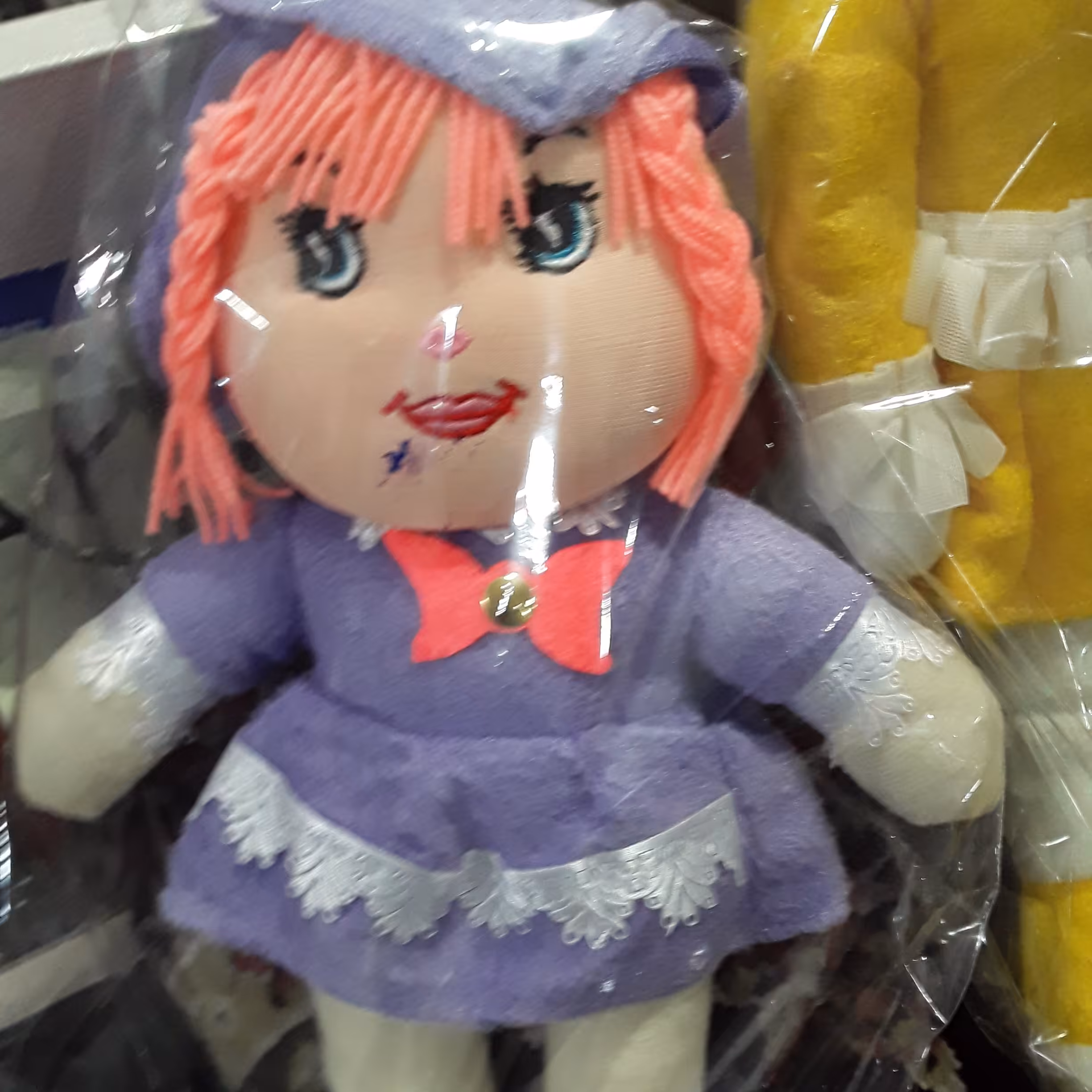 عروسک دخترانه ابری پارچه ای ، سایز یک ، کیفیت ساخت بالا و زیبا