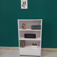 کتابخانه کشو دار  جنس ملامینه درجه یک  طبقات متحرک ریل کشو ساچمه ای 