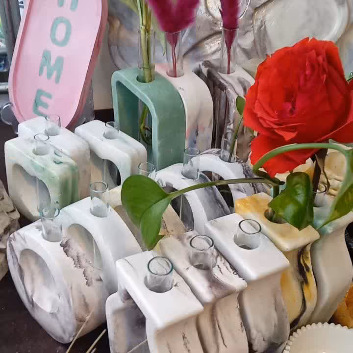 جای گل تزیینی سفالی