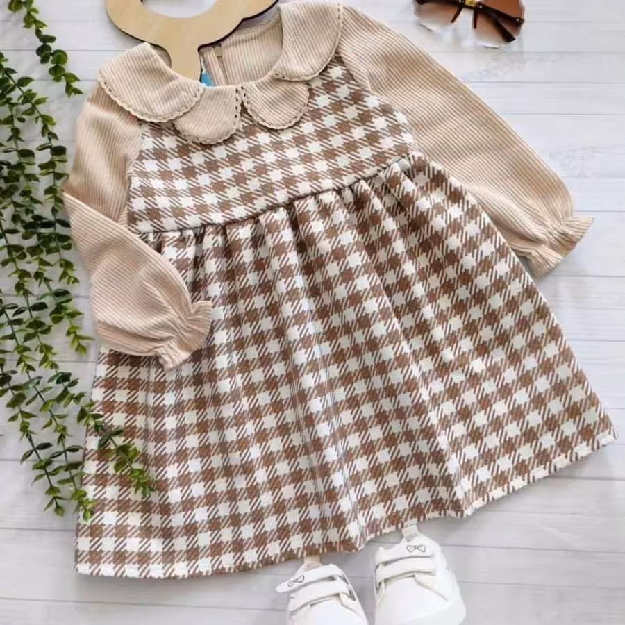 پیراهن پاییزی مخمل کبریتی در رنگها و طرحهای متنوع برای ثبت سفارش لطفاً هماهنگ شوید