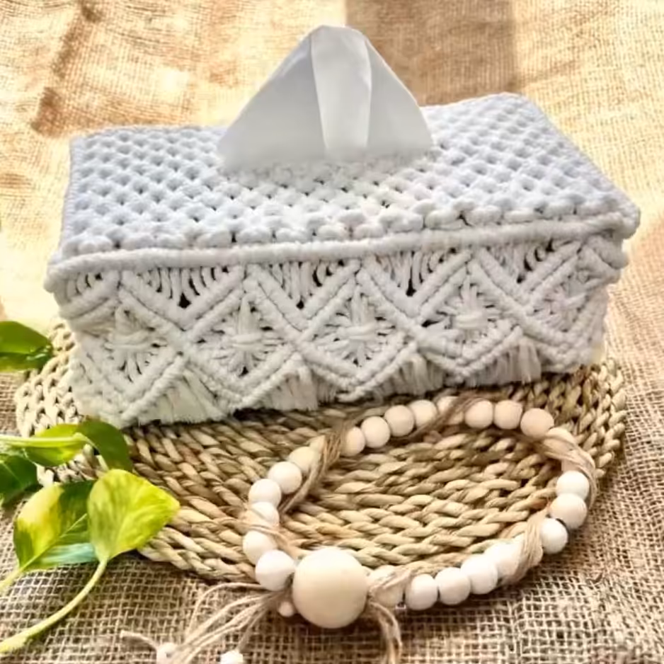 جادستمال کاغذی مکرومه 