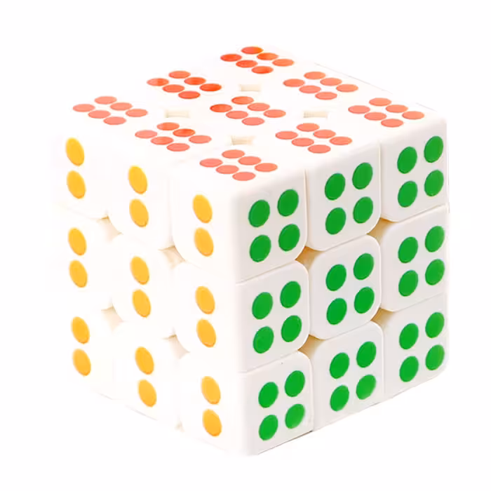 مکعب روبیک  مدل تاس 3x3