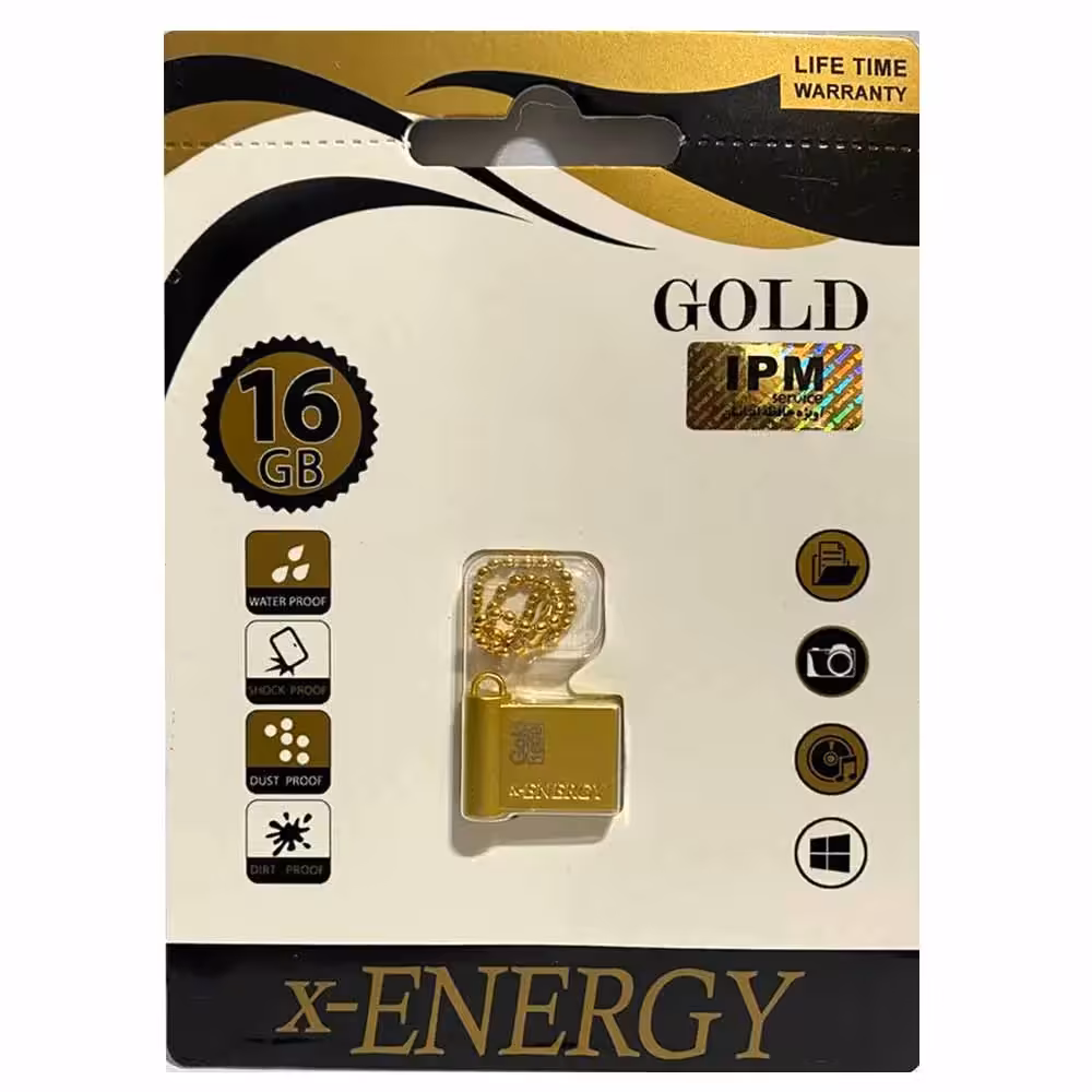 خرید فلش مموری 16 گیگابایت ایکس انرژی مدل گلد X-ENERGY GOLD