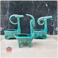 مجسمه سرامیکی بز باستانی 