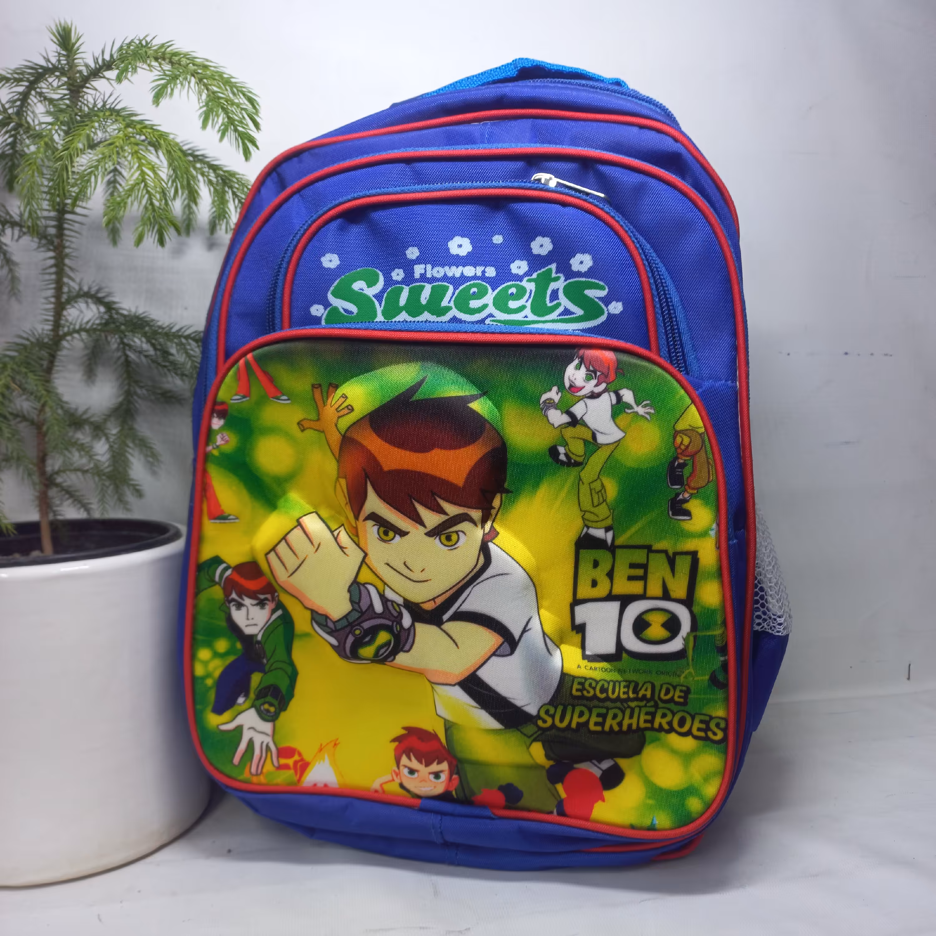 کیف مدرسه مدل بن تن زرد آبی 