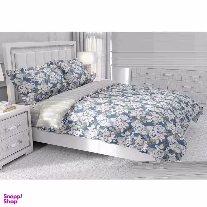 سرویس خواب طرح ساتین پنبه پلاس کد 99 یک نفره چهار تکه