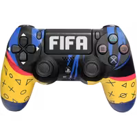 کنترلر دوال شاک پلی استیشن 4 های کپی طرح فیفا مشکی