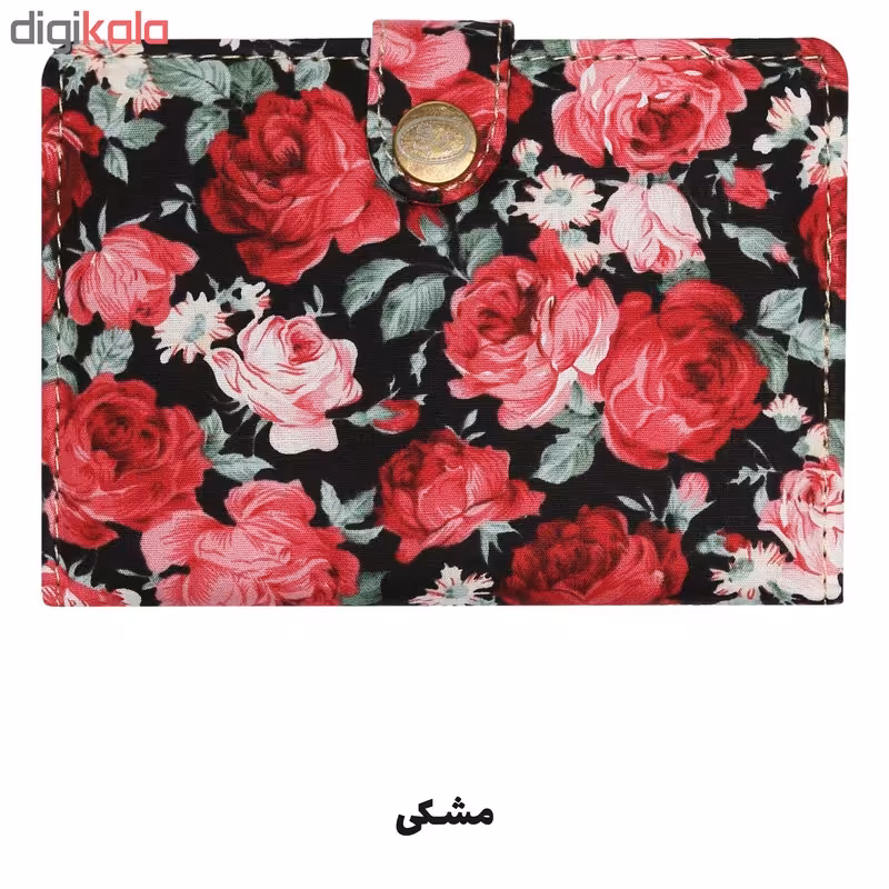 کیف مدارک زنانه با گل ها قرمز دوباره موجود شده با قیمت جدید