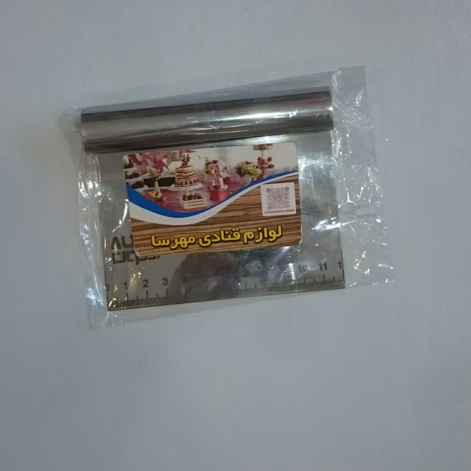 کاردک استیل مدرج 12 سانت