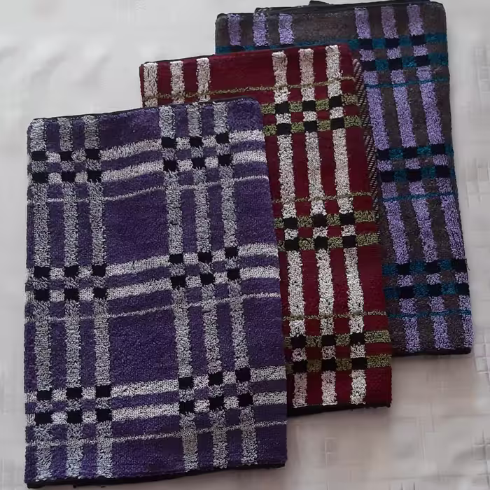 حوله دستی چینی طرح چهارخونه