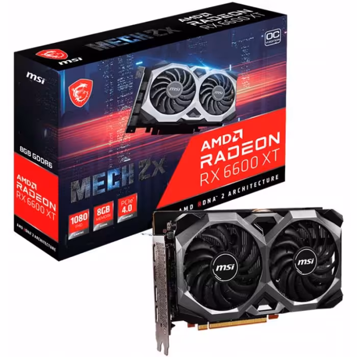 کارت گرافیک ام اس آی RX 6600 XT MECH 2X OC 8GB