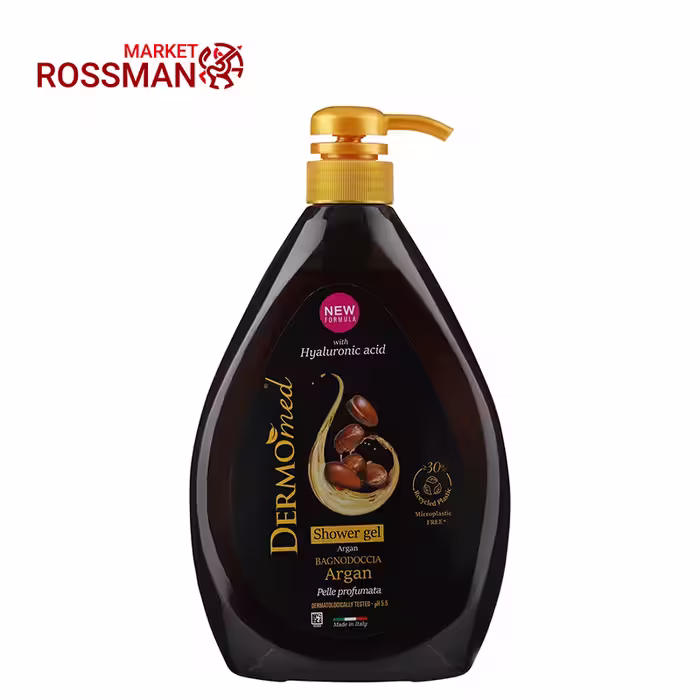 ژل شستشوی بدن درمومد Dermomed مدل روغن آرگان حجم 1000 میلی لیتر