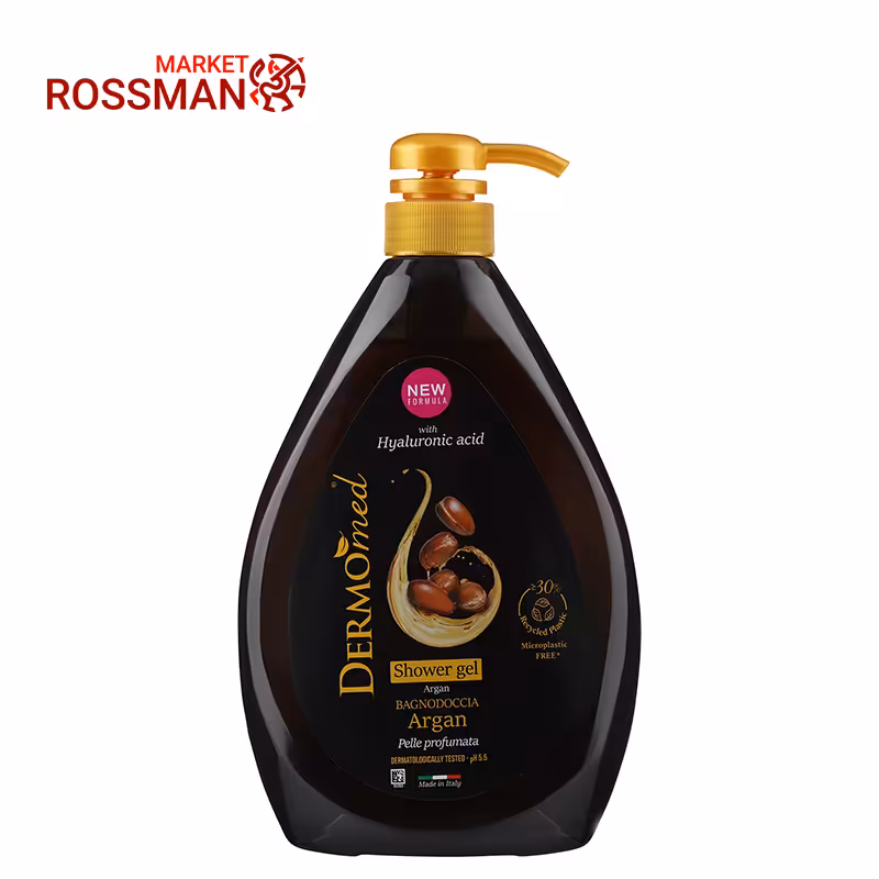 ژل شستشوی بدن درمومد Dermomed مدل روغن آرگان حجم 1000 میلی لیتر