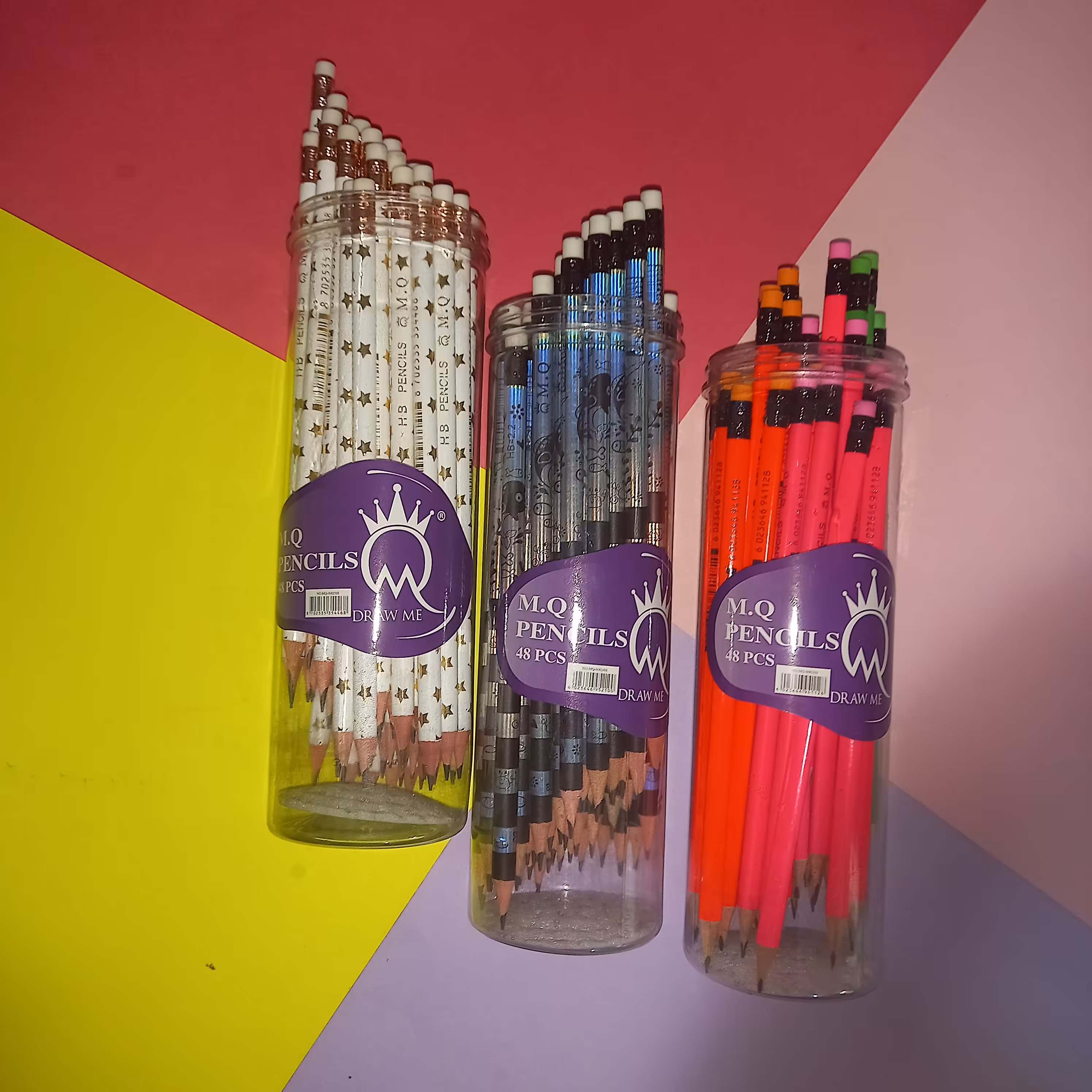 مداد مشکی پاک کن دار  بسته 48عددی