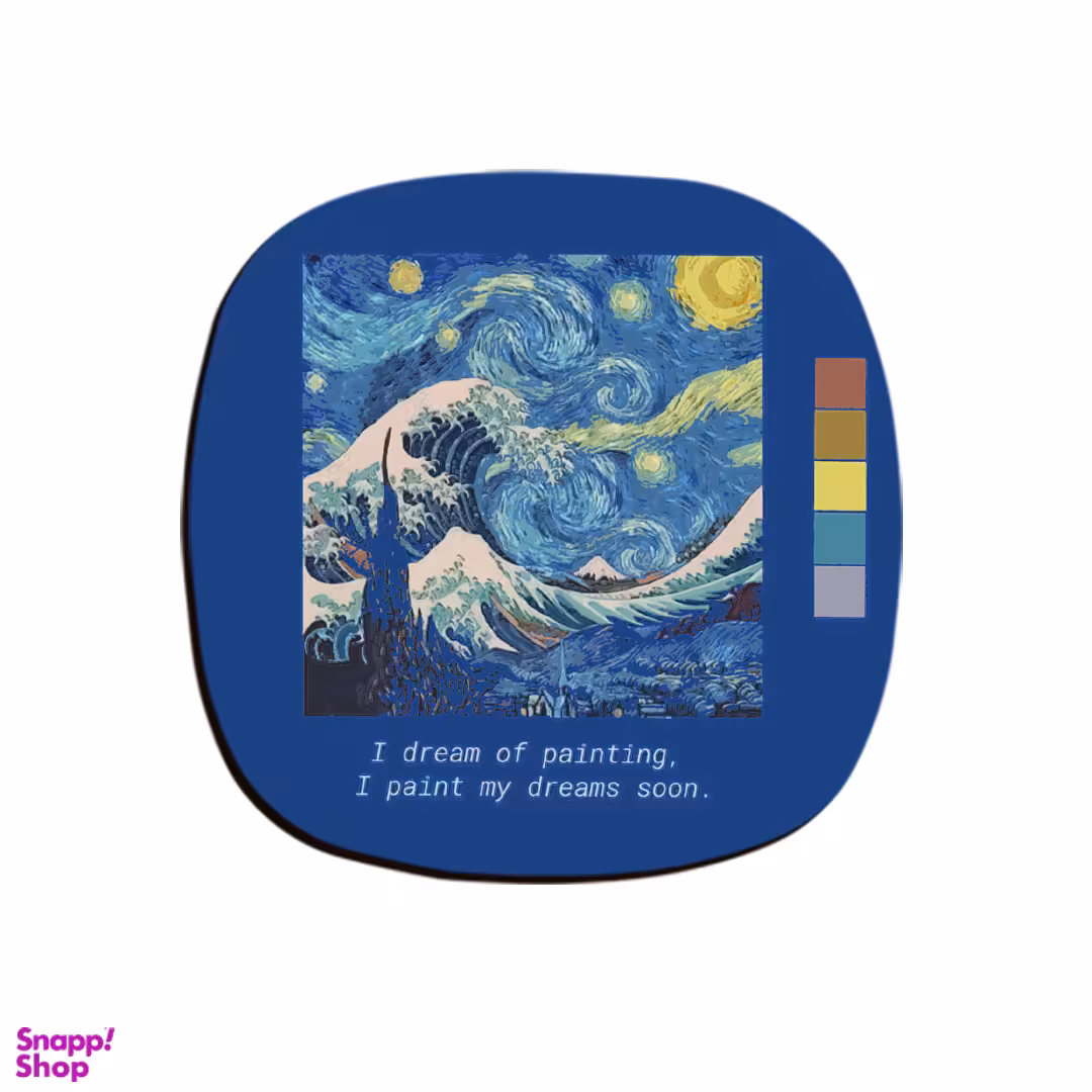 زیرلیوانی ترمه طراحان ایده مدل پترن نقاشی کد job0042