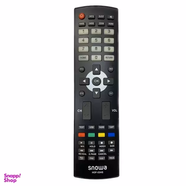 ریموت کنترل تلویزیون اسنوا مدل 53HS