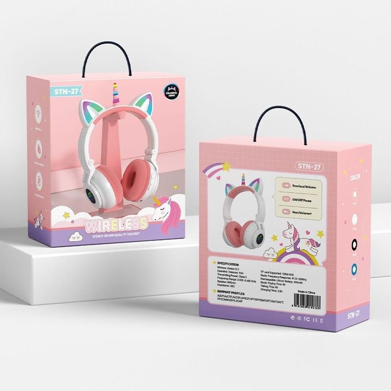 هدفون بلوتوث شارژی اسب تک شاخ stn 27