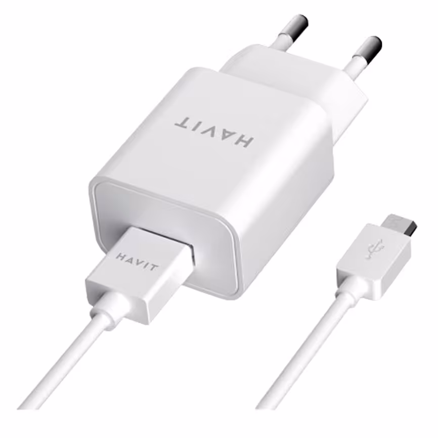 کابل شارژ میکرو یو اس بی به همراه شارژر  (آداپتور) هویت مدل ST111