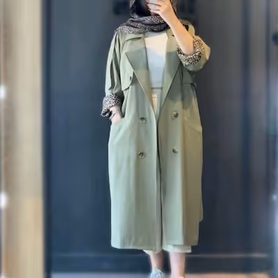 بارانی آستردار کتان