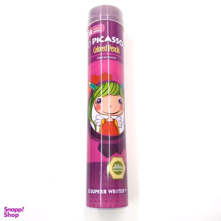مداد رنگی 12 رنگ پیکاسو مدل purple Metal