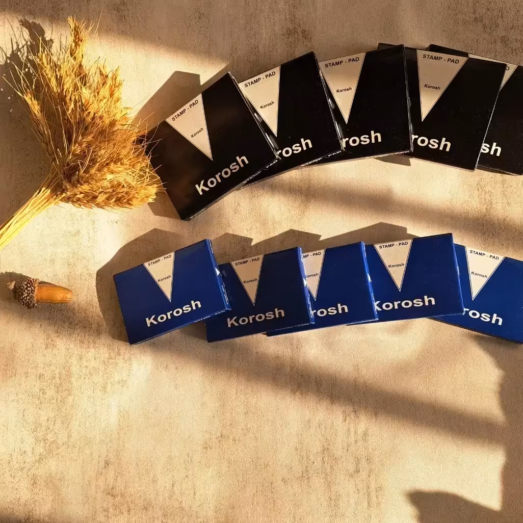 استامپ رنگ آبی سایز کوچک برند کوروش