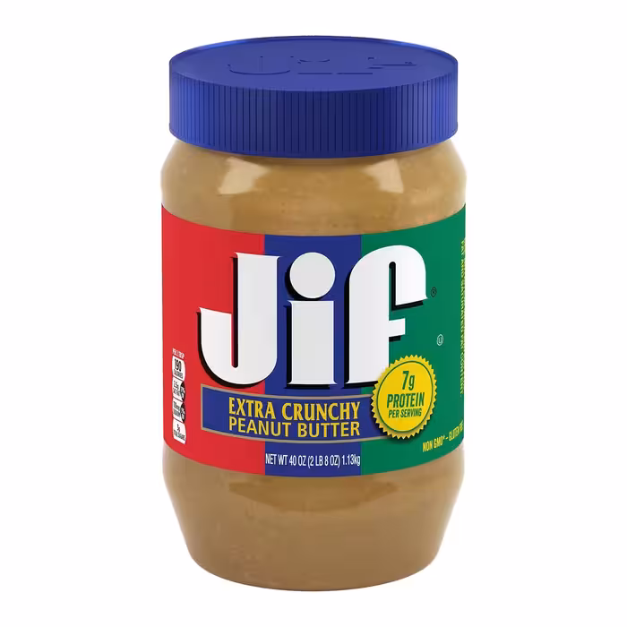  کره بادام زمینی کرانچی جیف اصل 454گرم