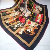 روسری نخی طرح باربری