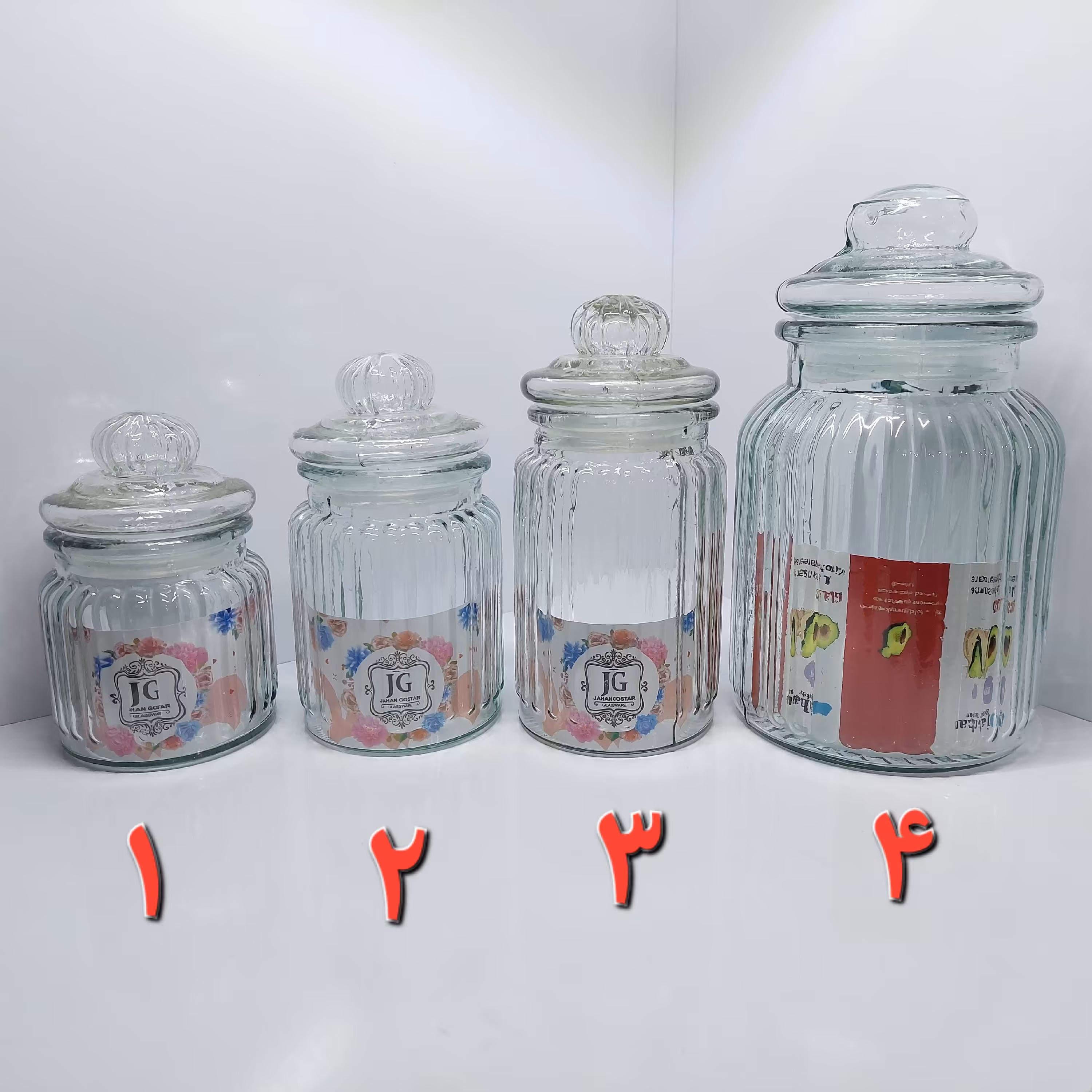 بانکه شیشه ای سایز 2