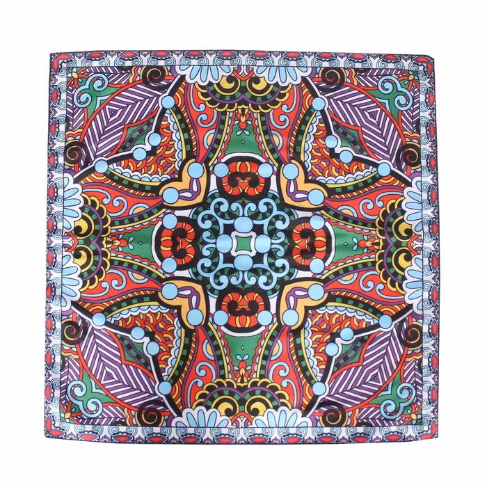 دستمال سر و گردن مدل باندانا رنگ چند رنگ سایز 51سانت در 51سانت