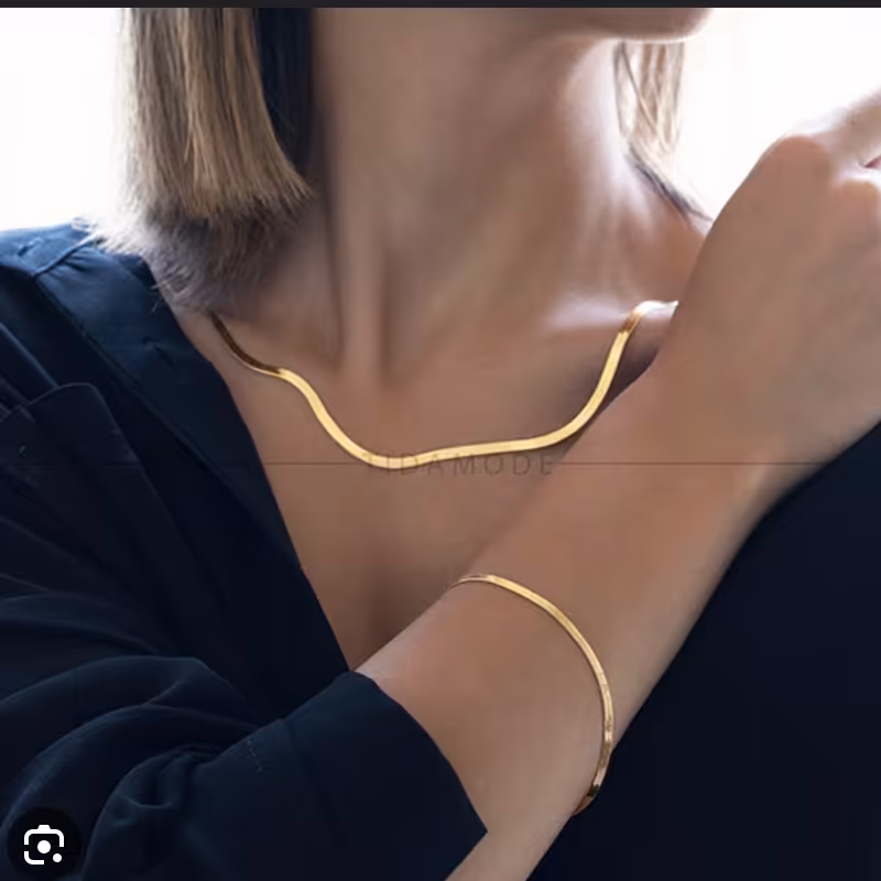 نیم ست گردنبند و دستبند ماری هرینگبون 