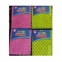 دستمال میکرو فایبر چربی زدا بسته سه تایی مناسب برای سطوح چرب