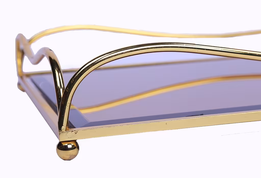 سینی آینه ای سالی نو طرح لبخند