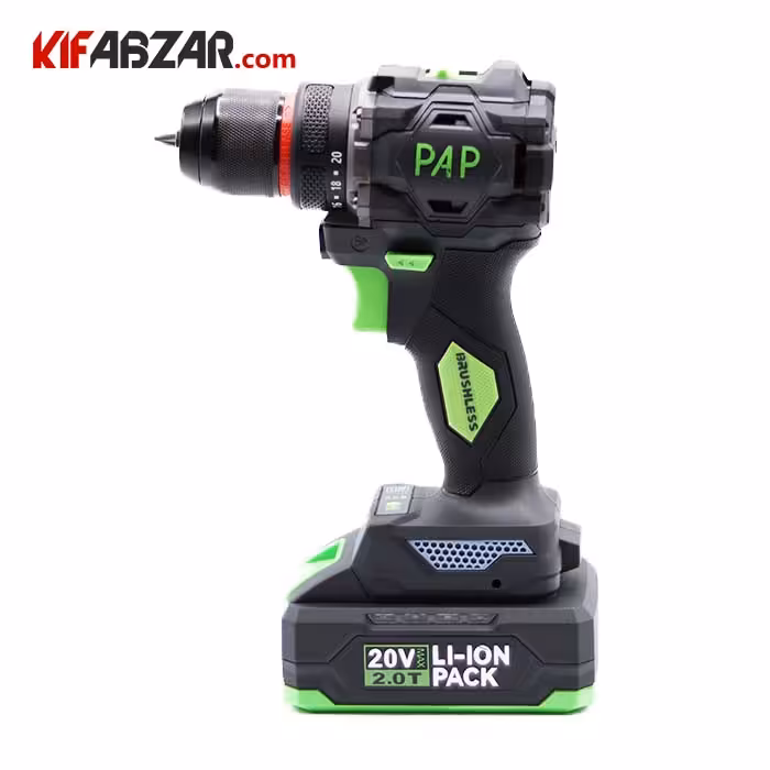 دریل شارژی 20 ولت پی ای پی مدل BD-2015 به همراه ضمانت شش ماهه باتری