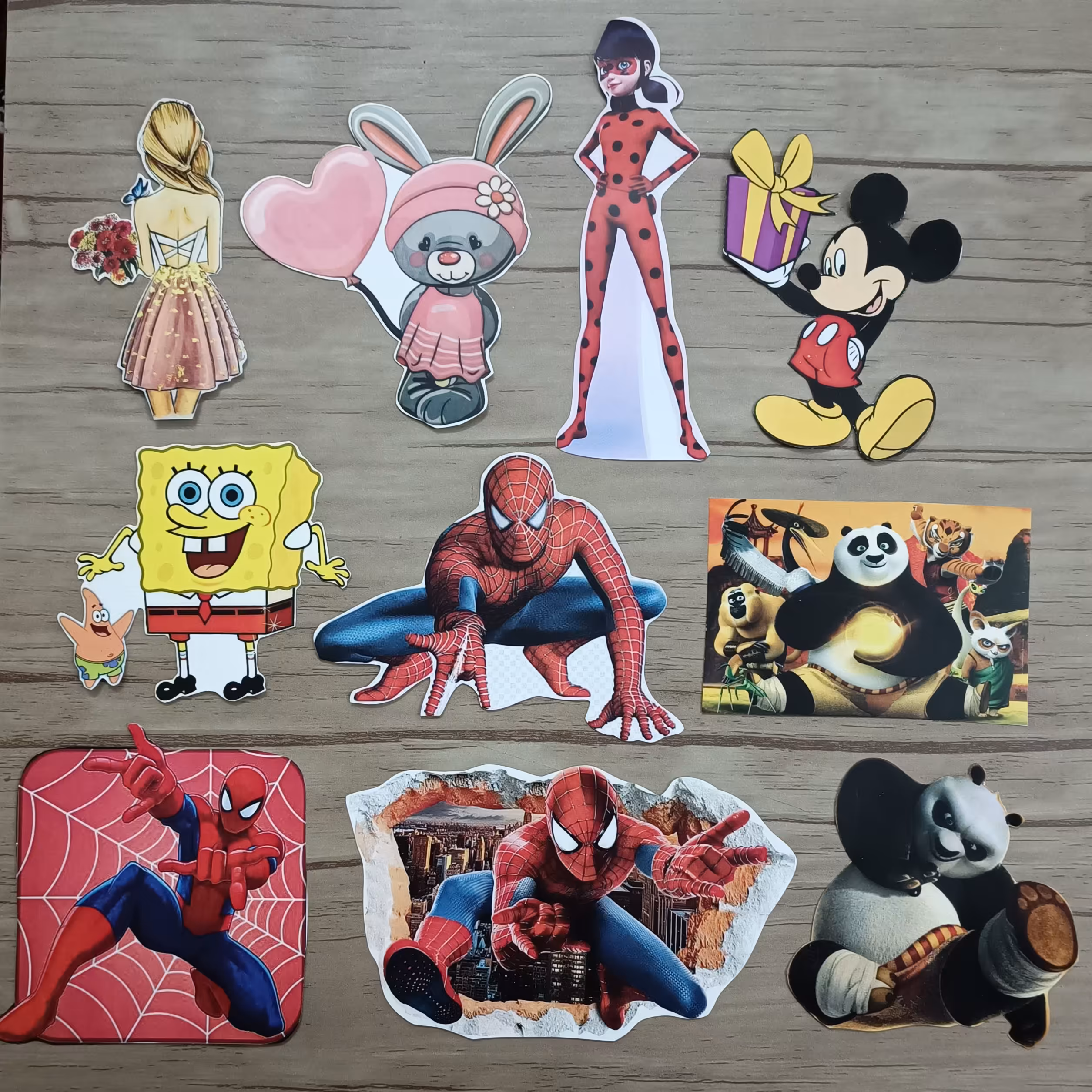 پک 10تایی تاپر چاپی ویژه تزئین کیک 