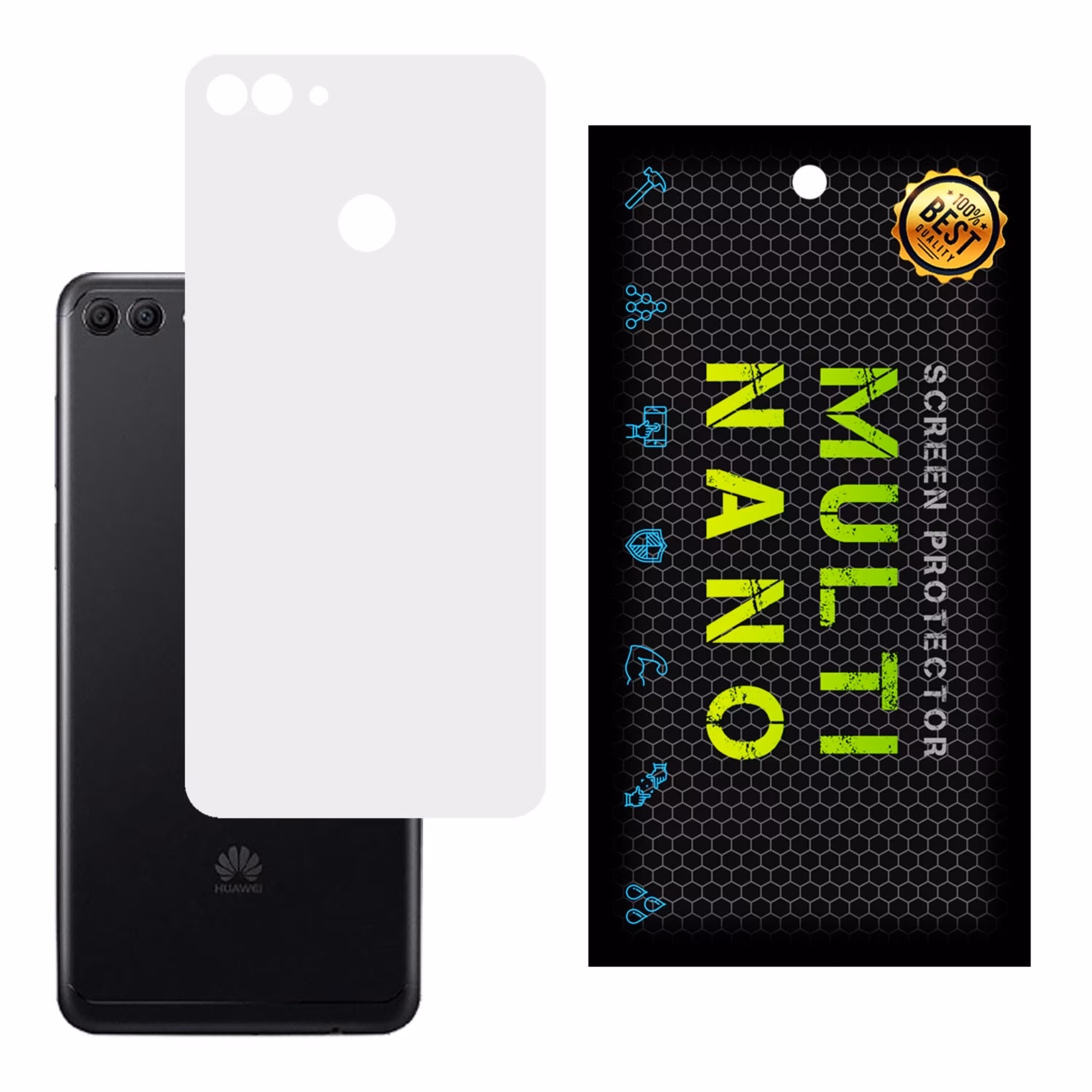 برچسب پوششی MultiNano مدل X-F1M- White برای پشت موبایل   هواوی  Y9 Prime 2018