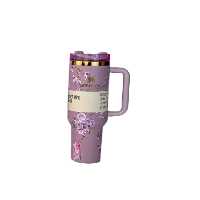 تراول ماگ مدل دسته دار گل دار کد QUENCHER H20 TUMBLER گنجایش 1180 لیتر