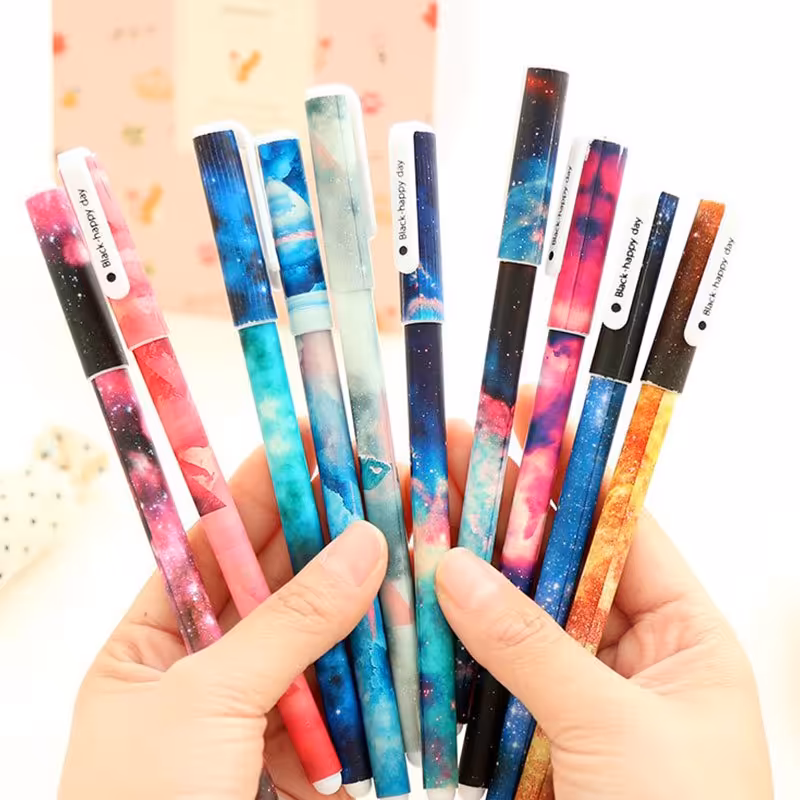 پک 10 رنگ روان نویس هپی دی طرح کهکشانی