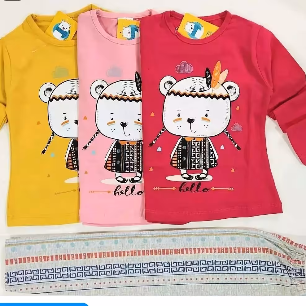 بلوز شلوار  دخترانه سایز 40 رنگ سرخابی 