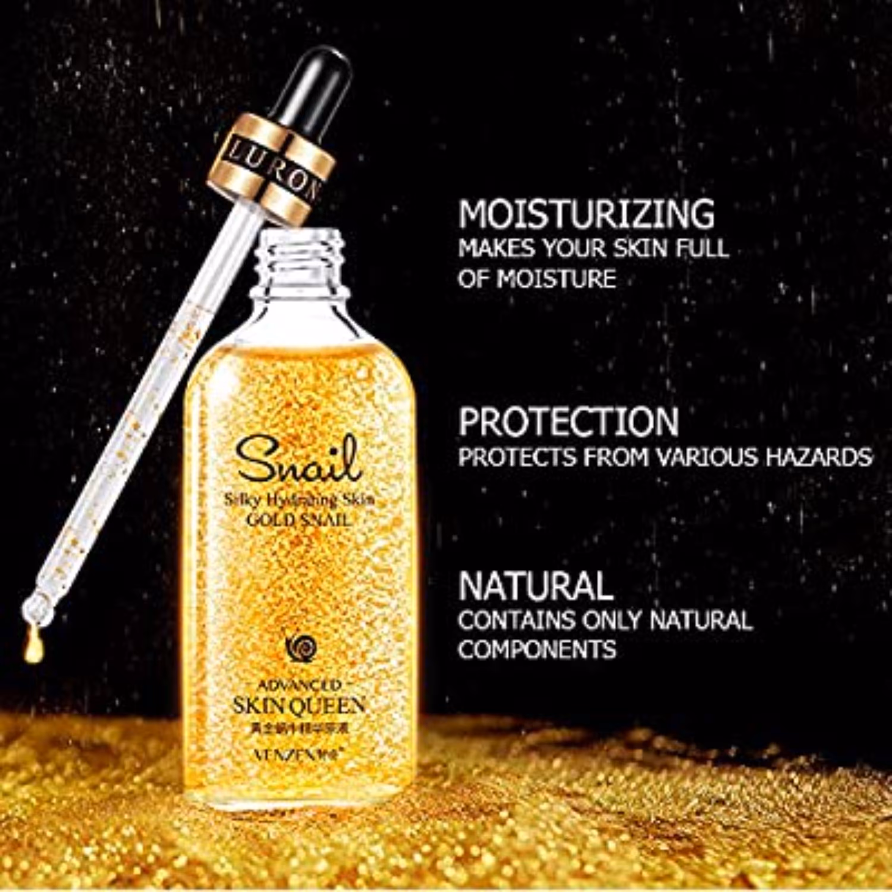 سرم حلزون و طلای ونزن VENZEN GOLD SNAIL SERUM