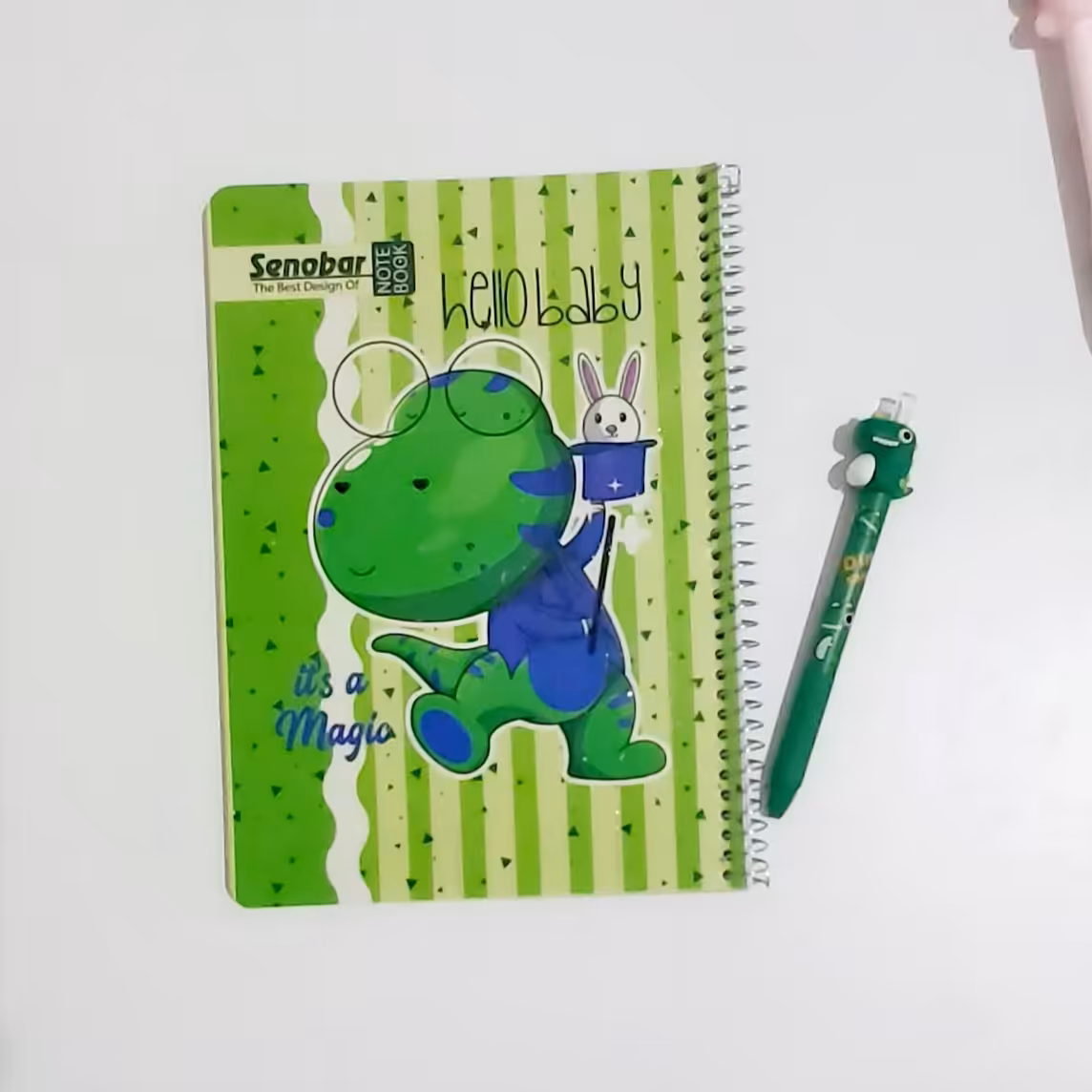 دفتر  مشق 50 برگ جلد طلقی طرح دایناسور