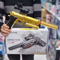 تفنگ کلت شارژی رگباری تیر ژله ای 