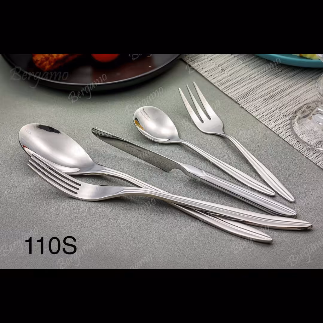 سرویس قاشق و چنگال 30 نفره 160 پارچه برند برگامو کد 110S