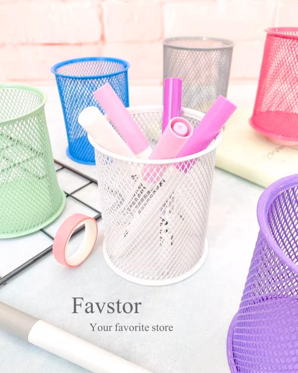 جاقلمی فلزی استوانه