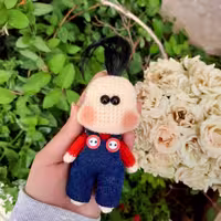 عروسک بافتنی بیژن 16سانت