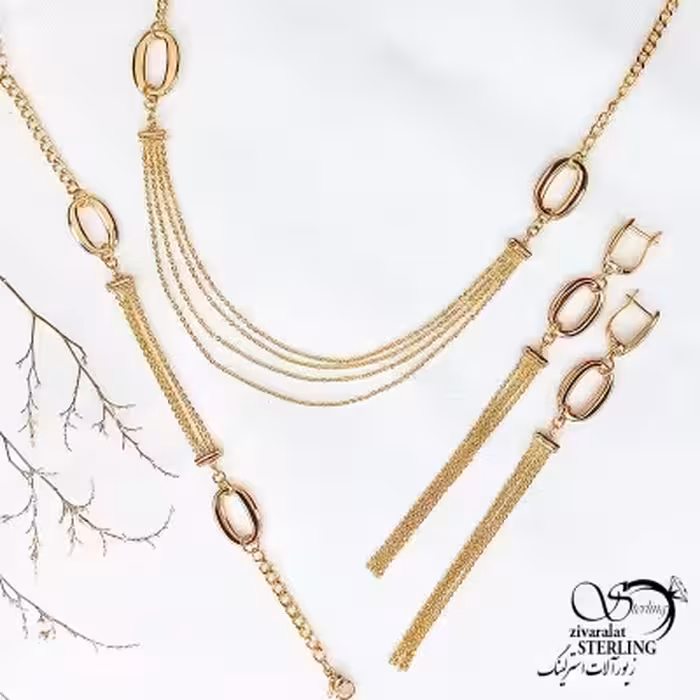 سرویس ژوپینگ با آویز زنجیری کد 12048